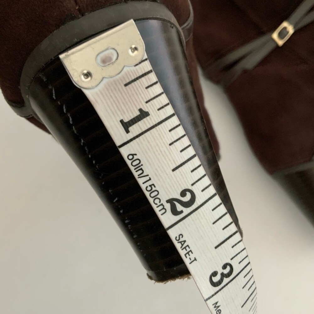 Isaac Mizrahi Live Mid-calf Suede Boots Brown 10 - Picture 8 of 16